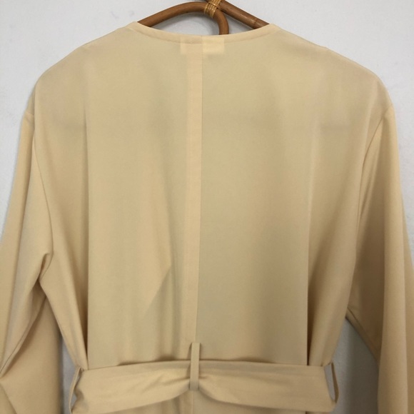 Prologue Open Front Belted Lightweight Trench Coat - Picture 8 of 16